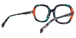 Raquell Square Green-Floral Glasses3