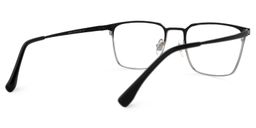 Khadajah Square Black-Silver Glasses3