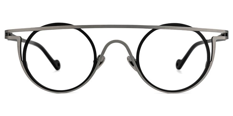 Cowan Geometric Black-Gray Glasses