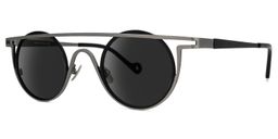Cowan Geometric Black-Gray Sunglasses1