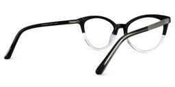 Diane Cateye Black-Clear Glasses3