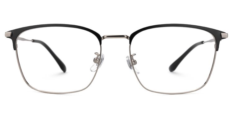Stanage Browline Silver Glasses
