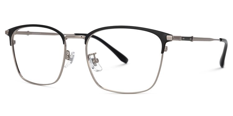 Stanage Browline Silver Glasses