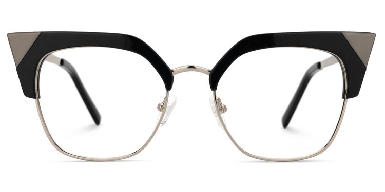 Vashtie Cateye Black Glasses 
