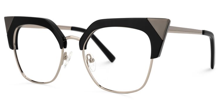 Vashtie Cateye Black Glasses 