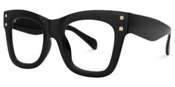 Eberhart Square Black Glasses1