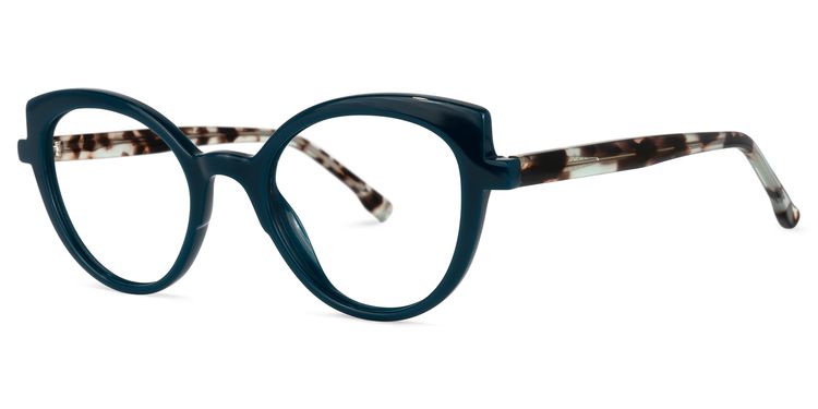 Palmer Cateye Dark-Green Glasses