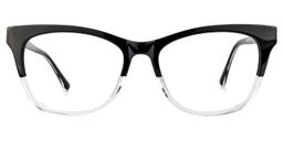 Freed Cateye Black-Clear Glasses0
