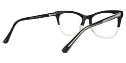 Freed Cateye Black-Clear Glasses3