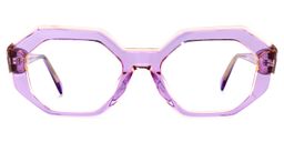 Shayna Geometric Purple Glasses0