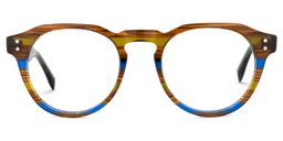 Baerga Round Brown Glasses0