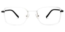 Claudie Square White Glasses0