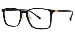 Voncille Square Black Glasses1