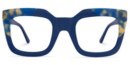 Carrasco Square Blue Glasses0