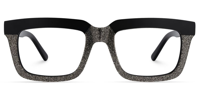 Lourdes Square Silver Glasses