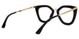Nandan Cateye Black Glasses3