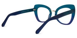 Blanquie Cateye Blue Glasses3