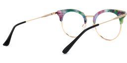Trellis Browline Green-Floral Glasses3
