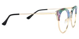 Trellis Browline Green-Floral Glasses2