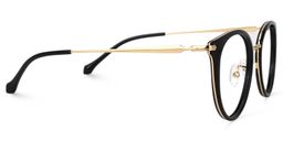 Yahaira Round Black Glasses2