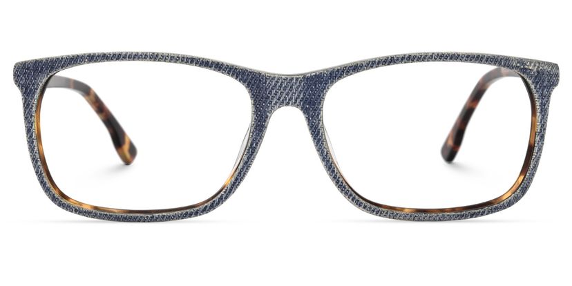 Seabrooks Square Blue Glasses