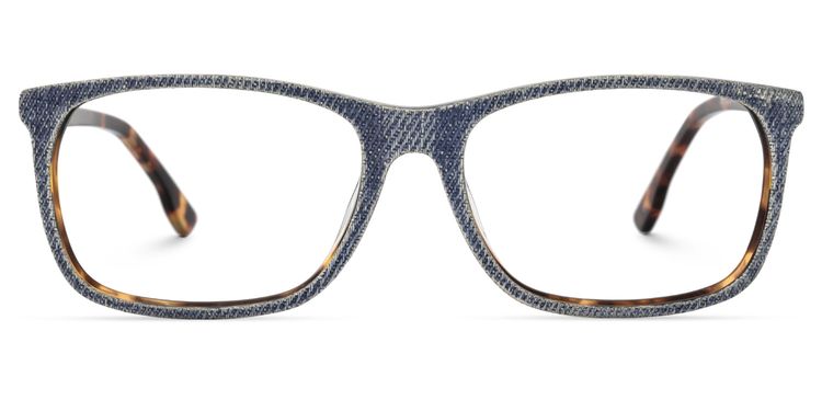 Seabrooks Square Blue Glasses
