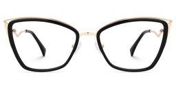 LaRoshia Cateye Black Glasses0