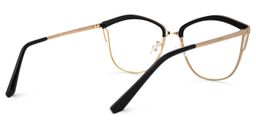 Saxton Geometric Black Glasses3
