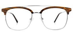 Dornisha Square Brown Glasses0