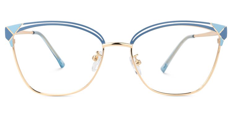 Exey Cateye Blue Glasses