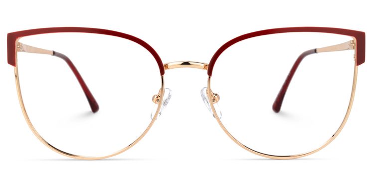 Jenitza Geometric Red Glasses