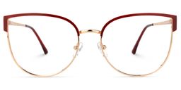 Jenitza Geometric Red Glasses0