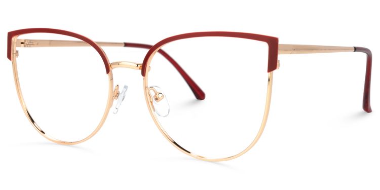 Jenitza Geometric Red Glasses