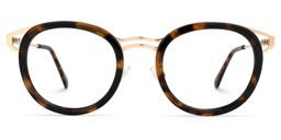 Nakesha Round Tortoise Glasses0