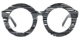 Vilmary Round Gray Glasses0