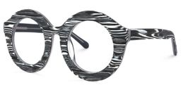 Vilmary Round Gray Glasses1