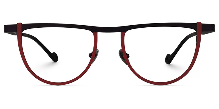 Chidera Geometric Red Glasses