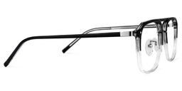 Shante Square Black-Clear Glasses2