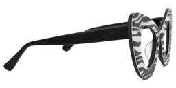 Monat Cateye Black-White Glasses2