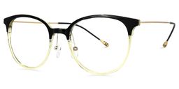 Santana Round Light-Green Glasses1