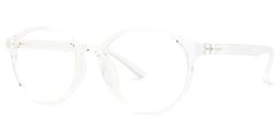 Calvente Round Clear Glasses1