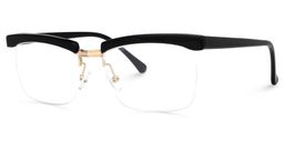 French Browline Black Glasses1