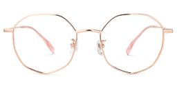 Lipply Geometric Rose-Gold Glasses0
