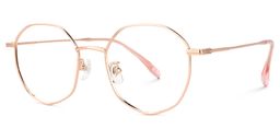 Lipply Geometric Rose-Gold Glasses1
