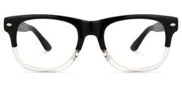 Lioness Square Black-Clear Glasses0