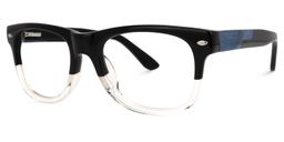 Lioness Square Black-Clear Glasses1