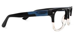 Lioness Square Black-Clear Glasses2