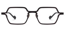 Katleend Square Black Glasses0