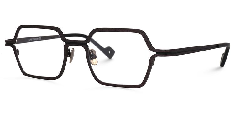 Katleend Square Black Glasses