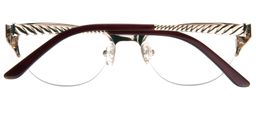 Evelyn Cat-eye Red Glasses5